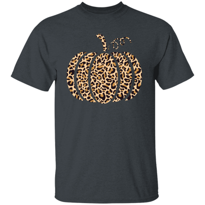 Leopard-Print Pumpkin Cute Fall T-Shirt