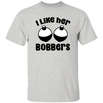 I Like His Pole & I Like Her Bobbers Fishing T-Shirts - His & Hers Set