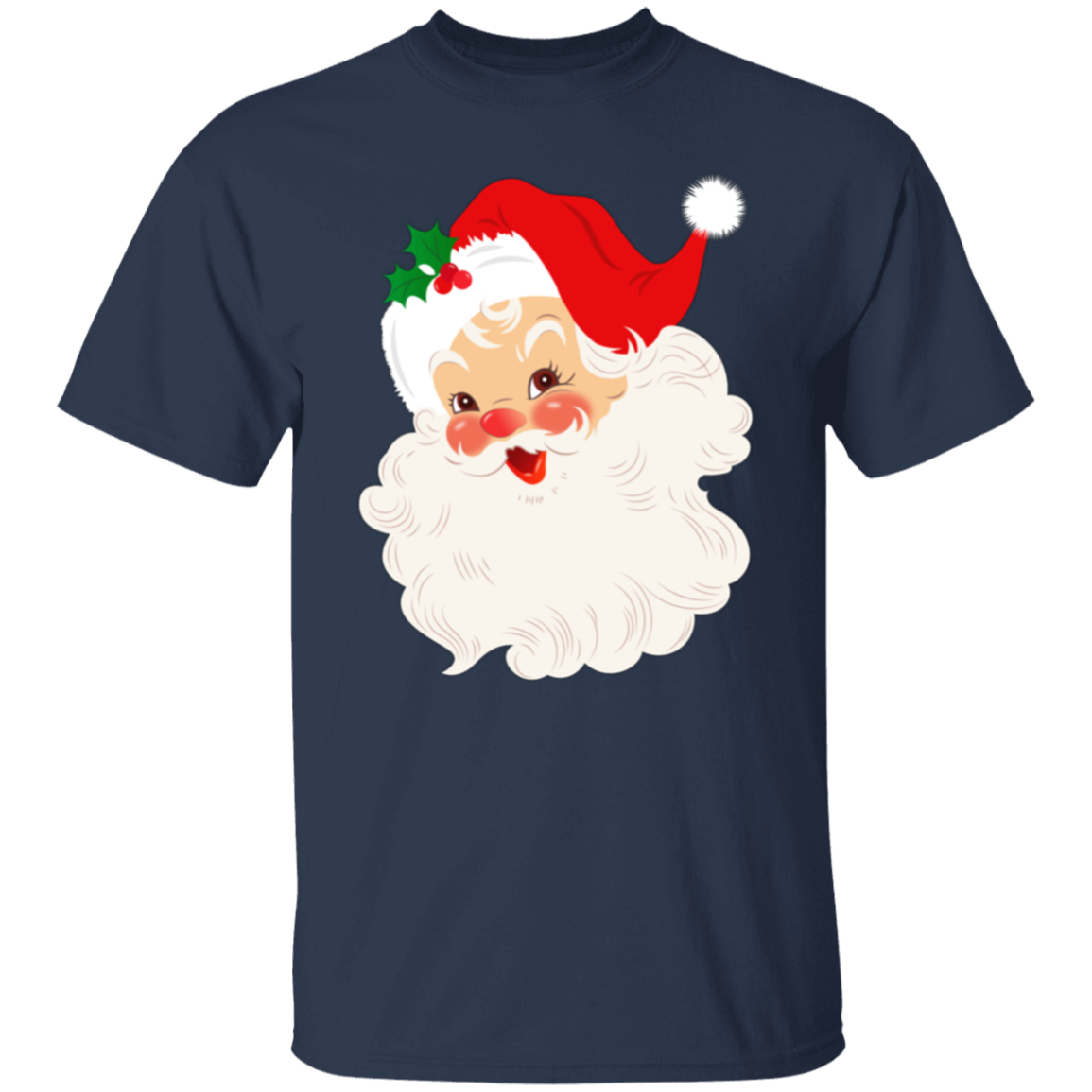 Retro Santa Claus Vintage Style Christmas T-Shirt