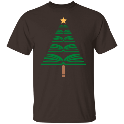 Merry Christmas Book Tree T-Shirt