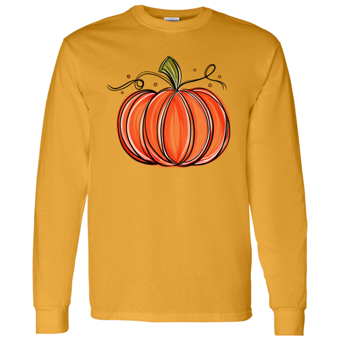 Pretty Fall Pumpkin LS T-Shirt