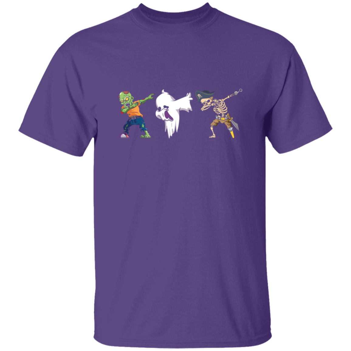 Halloween Dabbing  Zombie, Ghost, & Skeleton T-Shirt