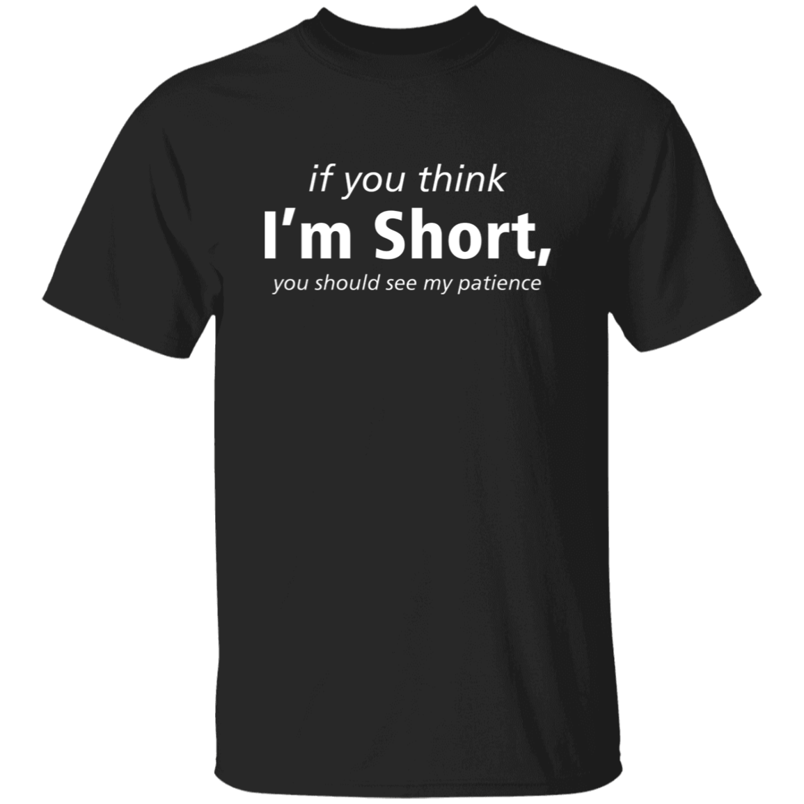 If You Think I'm Short, You Should See My Patience T-Shirt