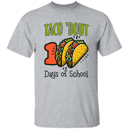 Taco 'Bout 100 Days of School Teacher & Student T-Shirt & Long-Sleeve T-Shirt