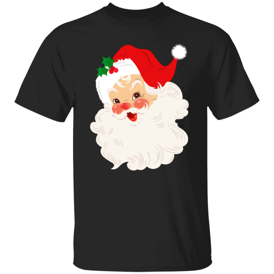 Retro Santa Claus Vintage Style Christmas T-Shirt