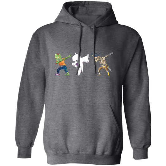 Halloween Dabbing  Zombie, Ghost, & Skeleton Pullover Hoodie