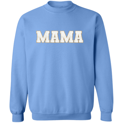 Nana, Mommy, & Me Shirts - White Faux Chenille Glitter Patches Matching Family Sweatshirts