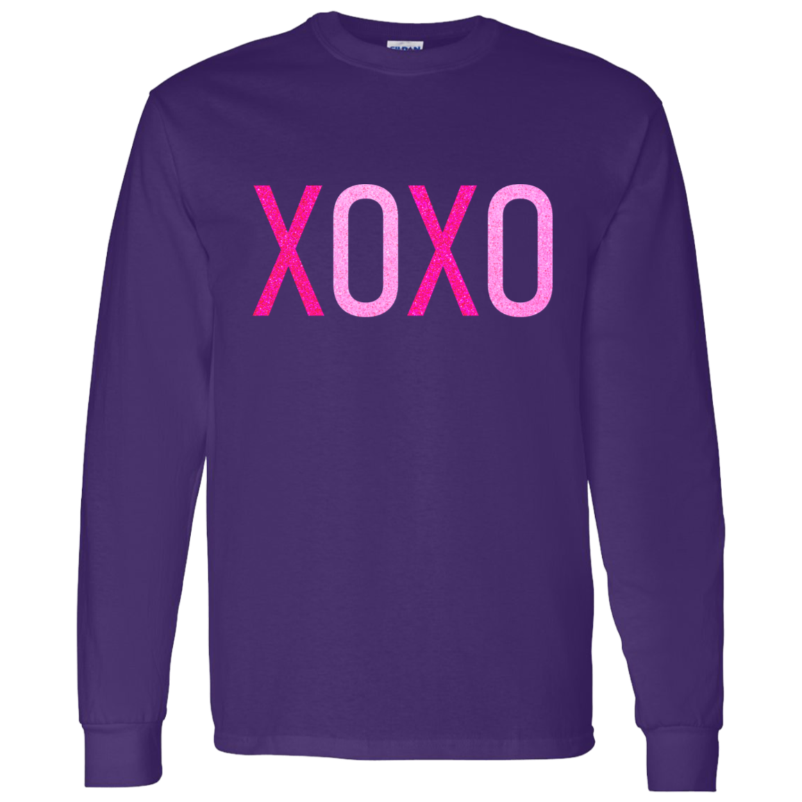 XOXO Glitter Valentine's Day Mommy & Me Collection - Adult, Youth, Toddler, & Infant T-Shirts & Sweatshirts