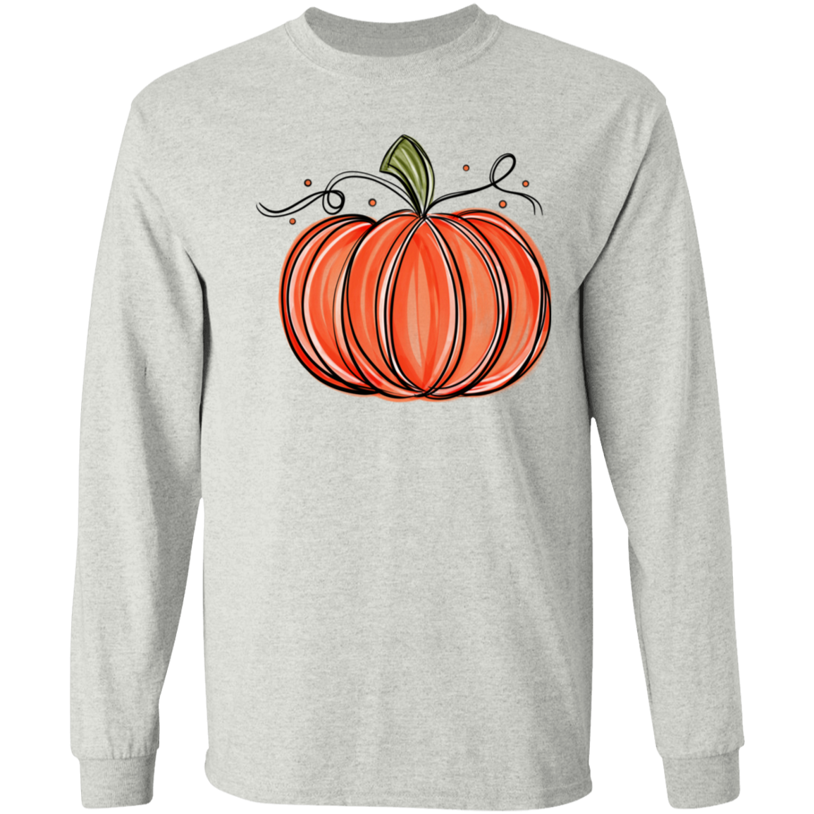 Pretty Fall Pumpkin LS T-Shirt