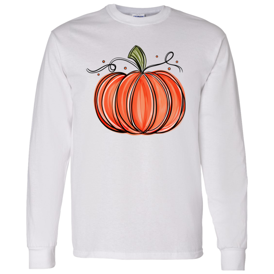 Pretty Fall Pumpkin LS T-Shirt