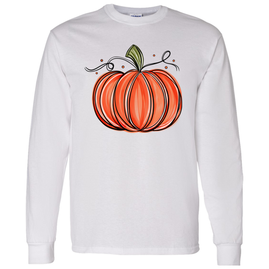 Pretty Fall Pumpkin LS T-Shirt