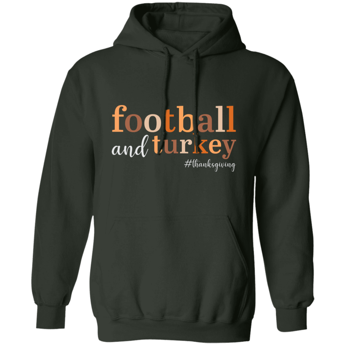 Football and Turkey #thanksgiving Pullover Hoodie