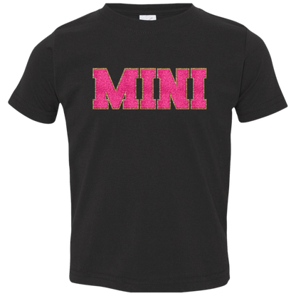 Nana, Mama, & Mini T-Shirt Collection - Pink Faux Chenille Glitter Patch Matching Family Shirts