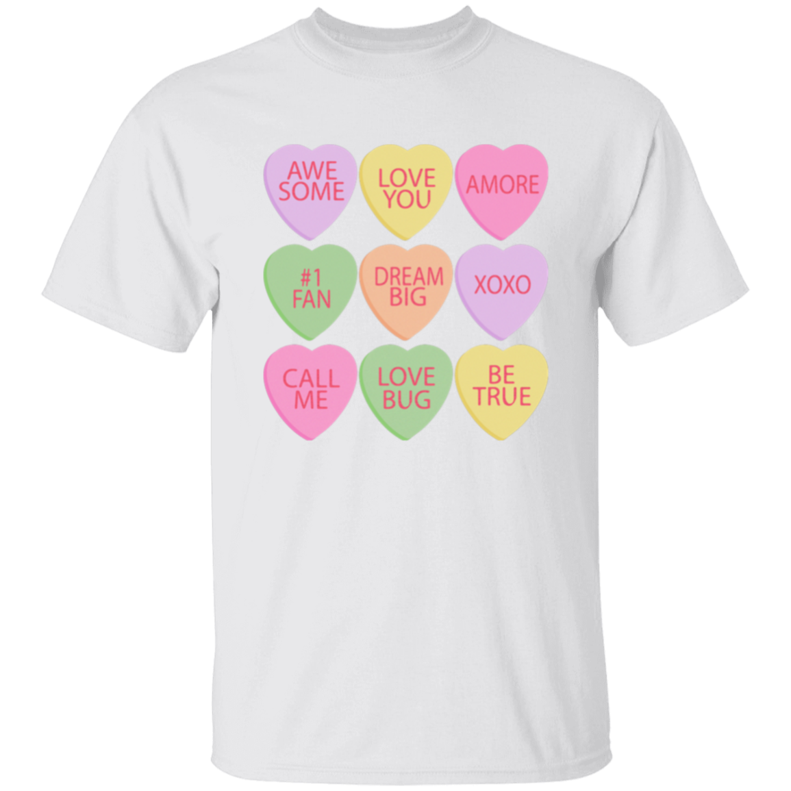 Candy Hearts Mommy & Me Valentine's Day T-Shirts - Toddler, Youth, & Adult