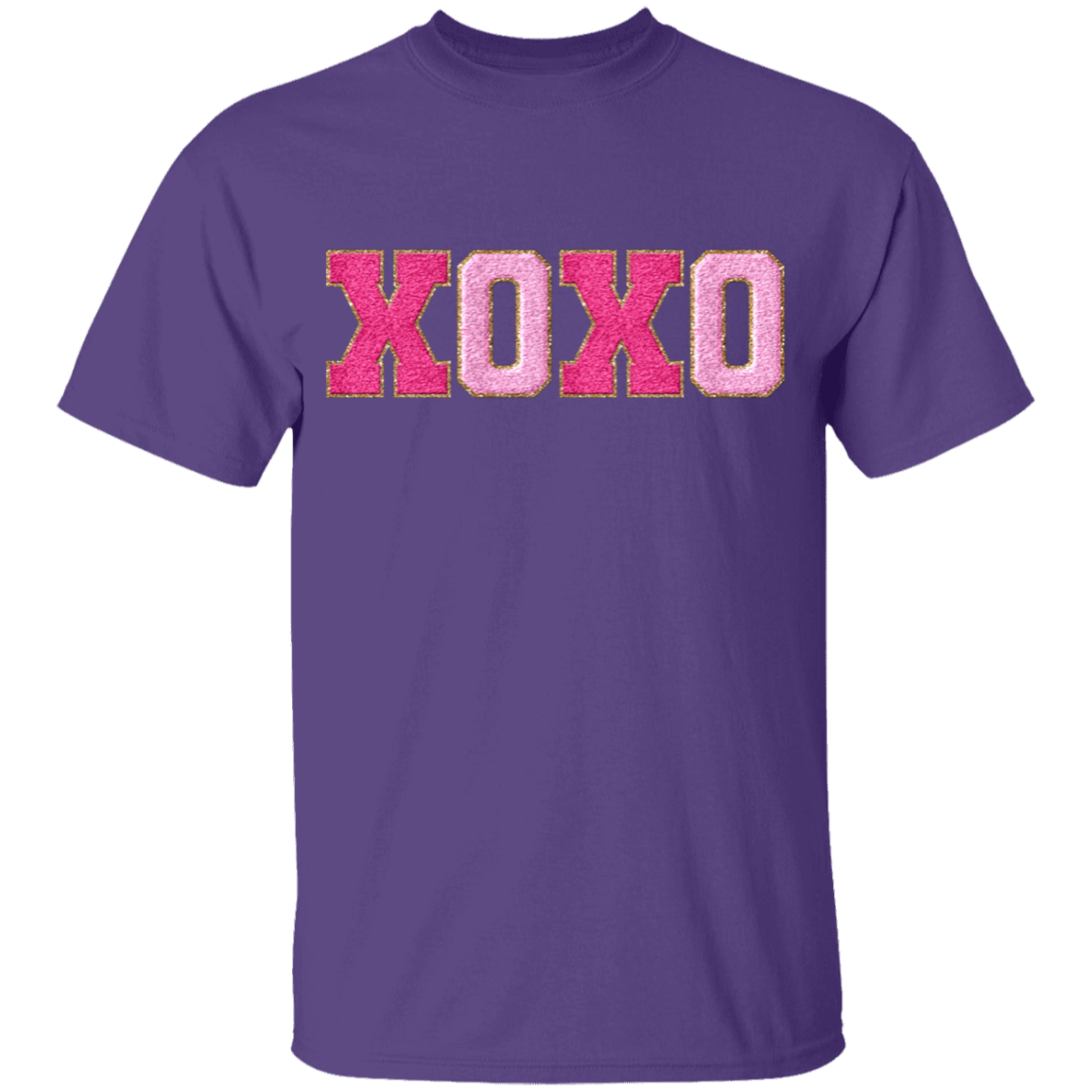 XOXO Faux Chenille Glitter Patches Valentine's Day Collection - Youth & Adult T-Shirts & Sweatshirts