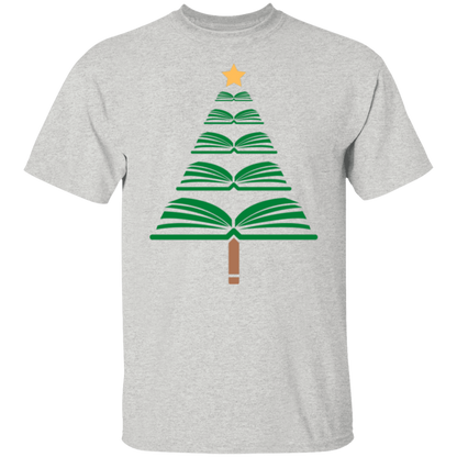 Merry Christmas Book Tree T-Shirt