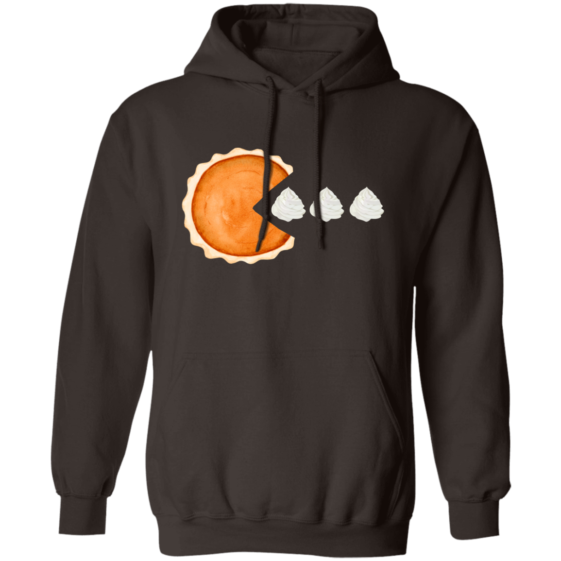 Pumpkin Pie Pacman Thanksgiving Pullover Hoodie