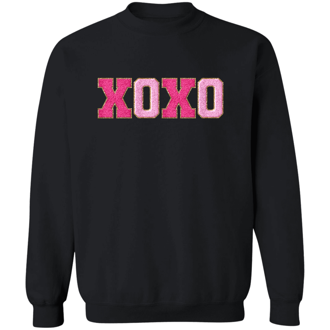 XOXO Faux Chenille Glitter Patches Valentine's Day Collection - Youth & Adult T-Shirts & Sweatshirts