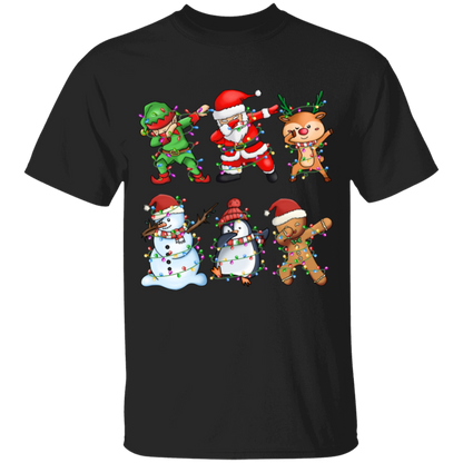 Dabbing Christmas Friends: Elf, Santa, Rudolph, Frosty+ Youth T-Shirt