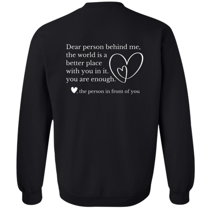 Dear Person Behind Me, You Are Enough Mental Health Awareness Sweatshirts & Hoodies