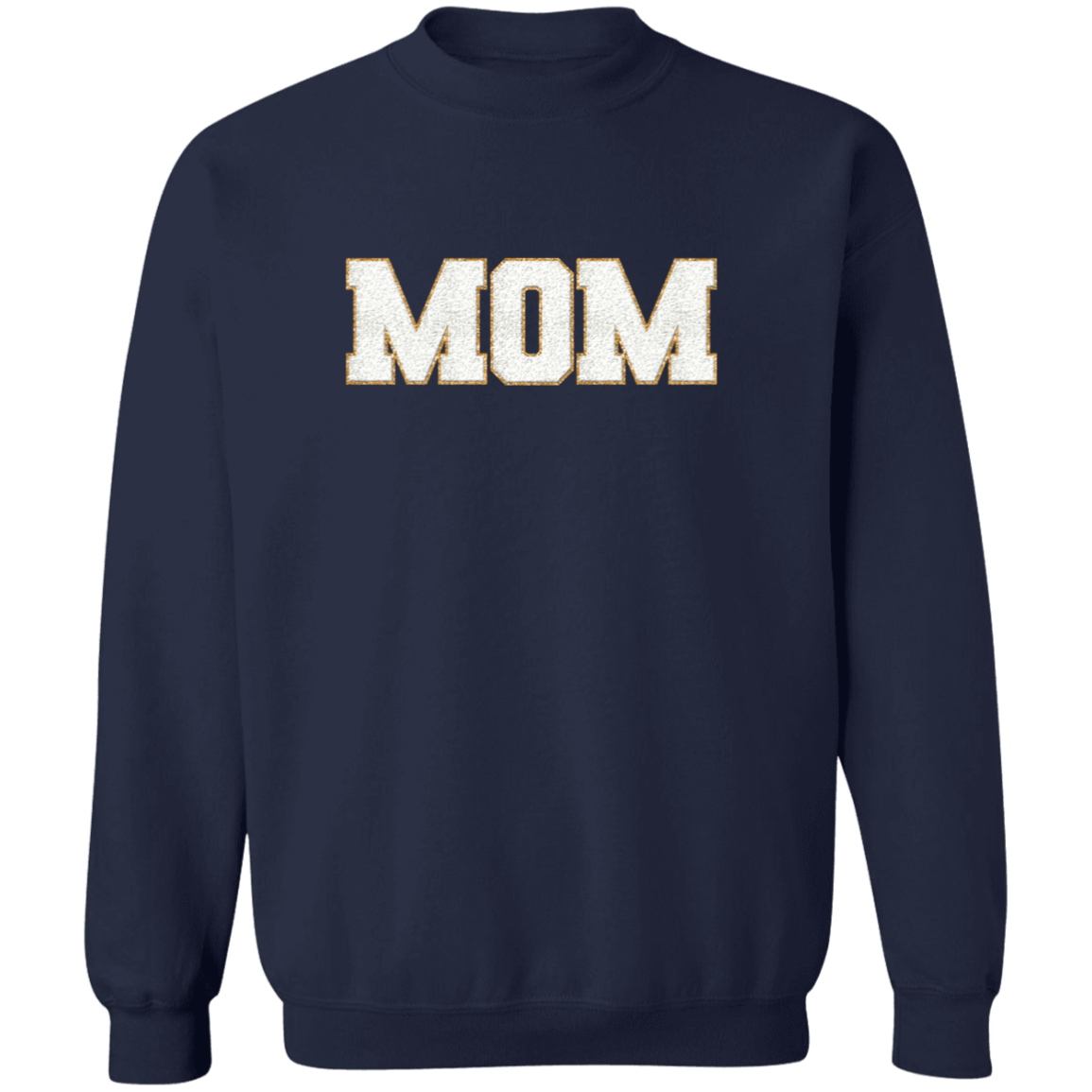 Nana, Mommy, & Me Shirts - White Faux Chenille Glitter Patches Matching Family Sweatshirts