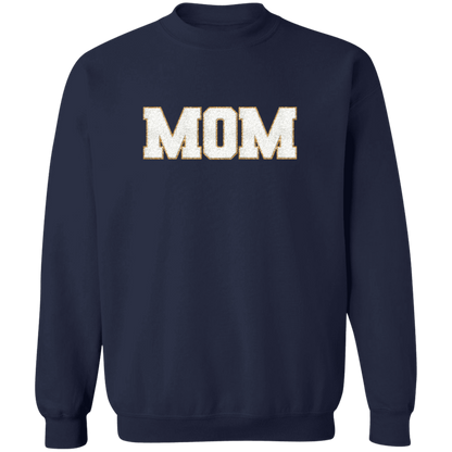 Nana, Mommy, & Me Shirts - White Faux Chenille Glitter Patches Matching Family Sweatshirts