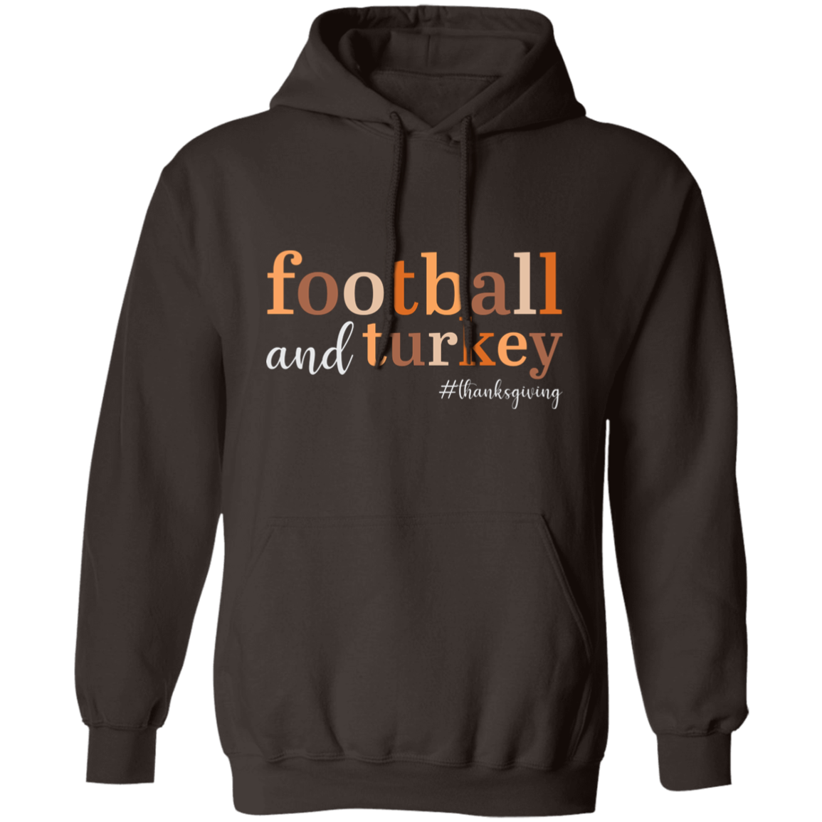 Football and Turkey #thanksgiving Pullover Hoodie