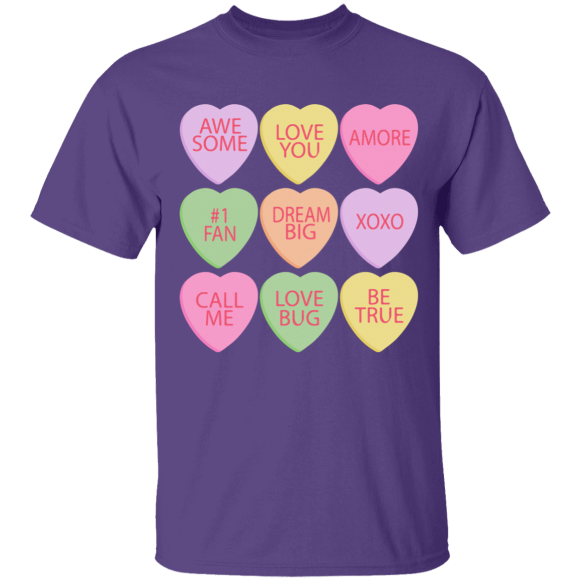 Candy Hearts Mommy & Me Valentine's Day T-Shirts - Toddler, Youth, & Adult