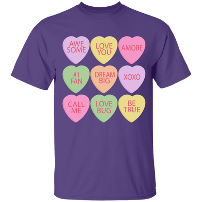 Candy Hearts Mommy & Me Valentine's Day T-Shirts - Toddler, Youth, & Adult