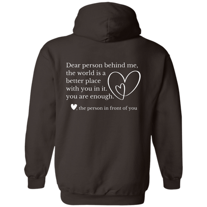 Dear Person Behind Me, You Are Enough Mental Health Awareness Sweatshirts & Hoodies