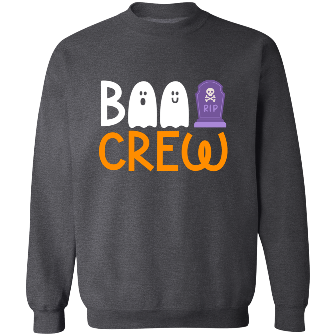 Boo Crew Halloween Crewneck Pullover Sweatshirt