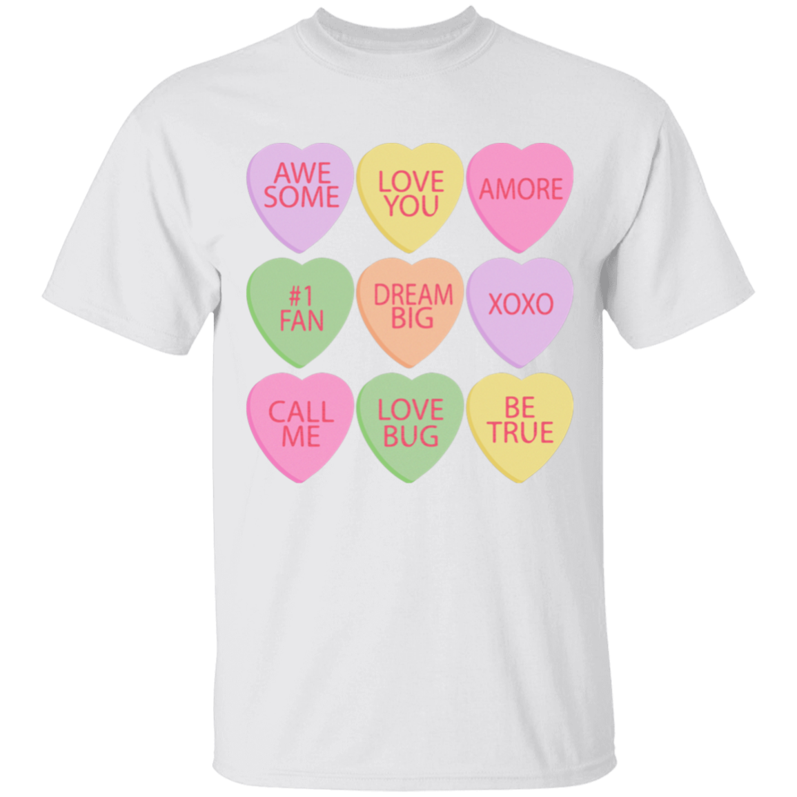 Candy Hearts Mommy & Me Valentine's Day T-Shirts - Toddler, Youth, & Adult