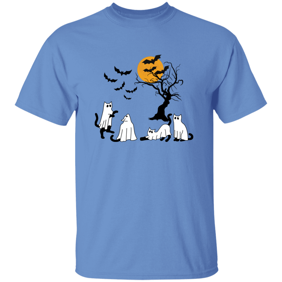 Ghost Cats Halloween T-Shirt