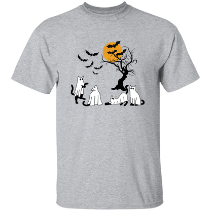 Ghost Cats Halloween T-Shirt