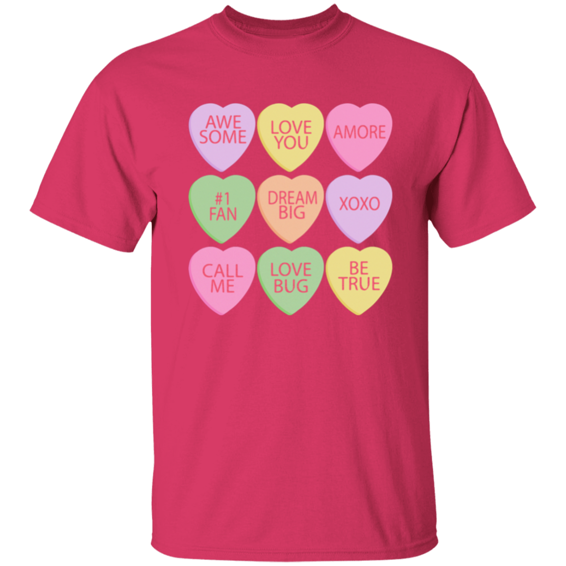 Candy Hearts Mommy & Me Valentine's Day T-Shirts - Toddler, Youth, & Adult