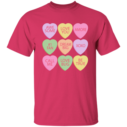 Candy Hearts Mommy & Me Valentine's Day T-Shirts - Toddler, Youth, & Adult