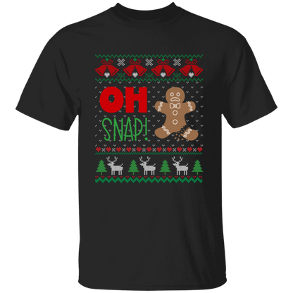 Oh Snap! Gingerbread Man Ugly Christmas Sweater T-Shirt