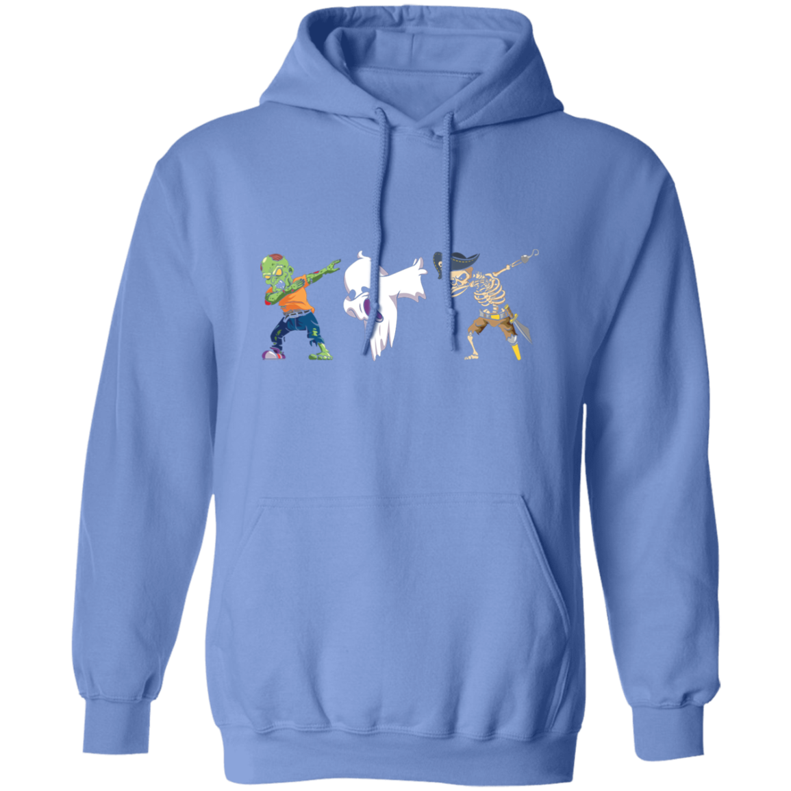 Halloween Dabbing  Zombie, Ghost, & Skeleton Pullover Hoodie