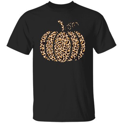 Leopard-Print Pumpkin Cute Fall T-Shirt