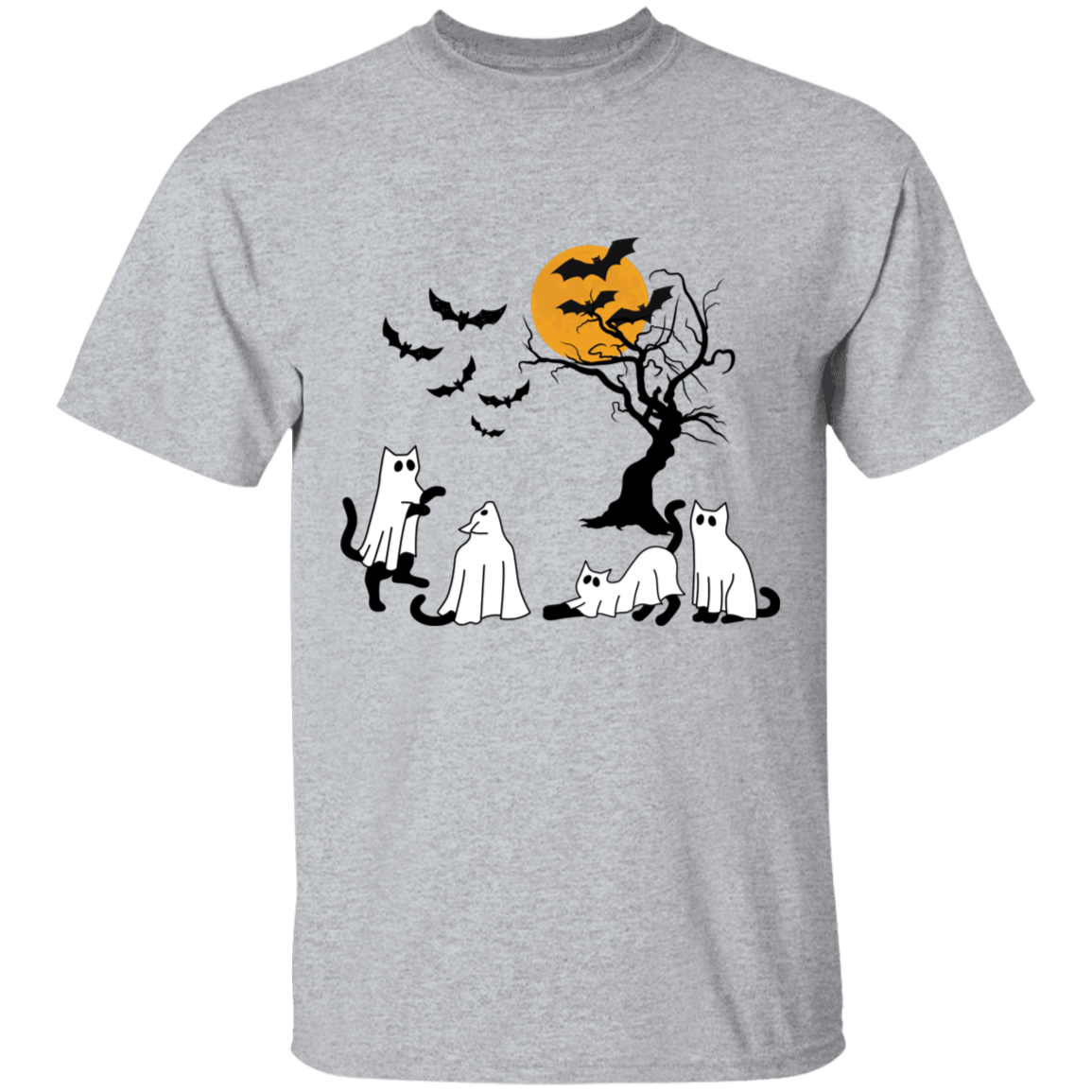 Ghost Cats Halloween Youth T-Shirt