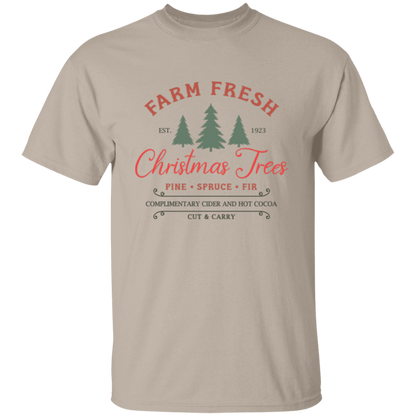 Farm Fresh Christmas Trees Holiday Graphic TShirt