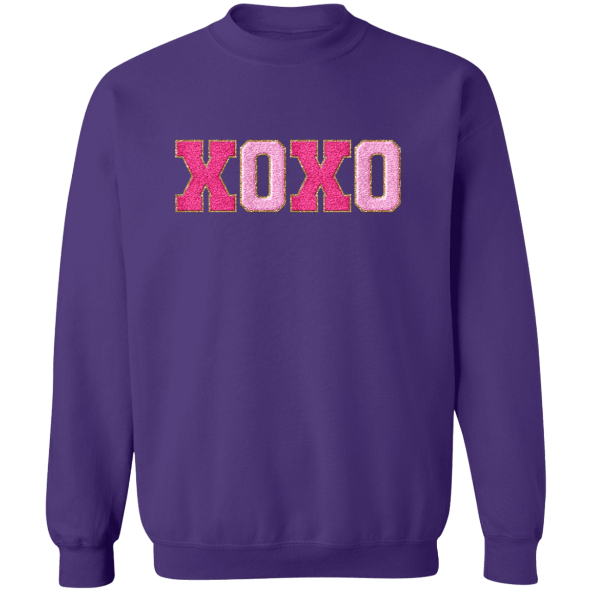 XOXO Faux Chenille Glitter Patches Valentine's Day Collection - Youth & Adult T-Shirts & Sweatshirts