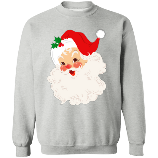 Retro Santa Claus Vintage Style Christmas Crewneck Pullover Sweatshirt