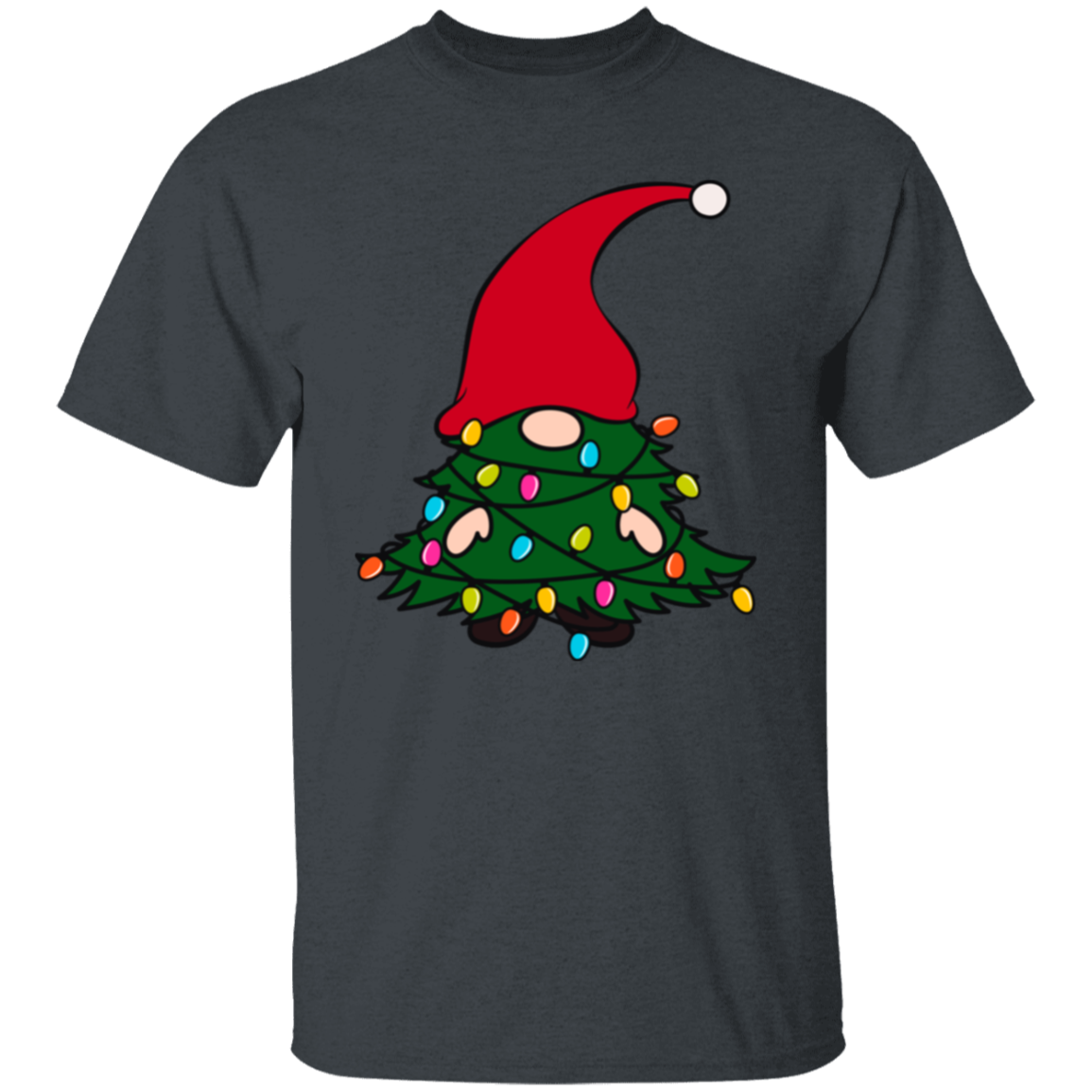 Christmas Tree Gnome Funny Holiday T-Shirt