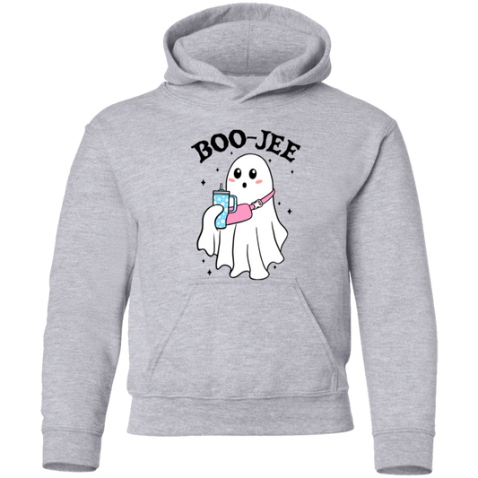 Boo-Jee Ghost Halloween Youth Pullover Hoodie