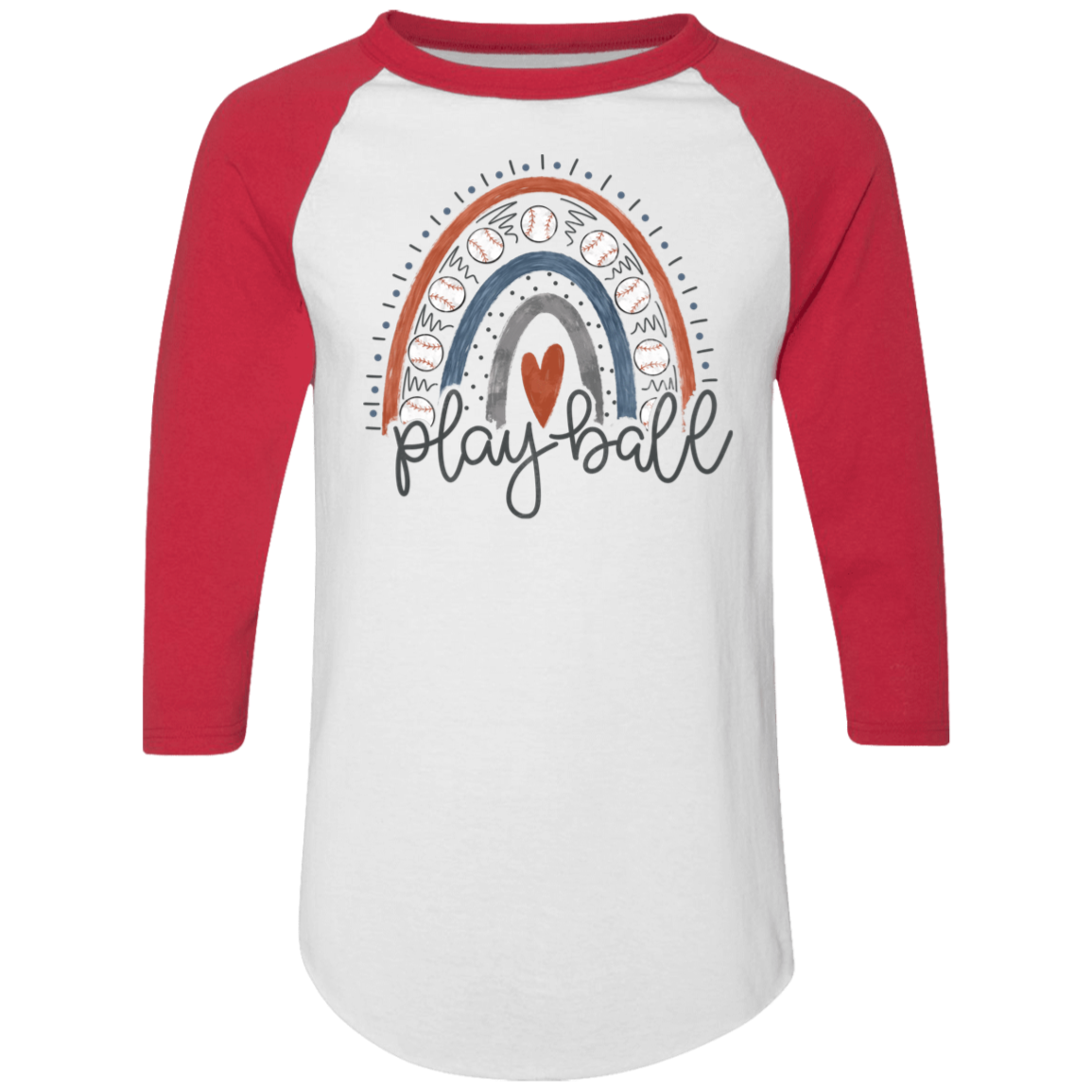 Play Ball Baseball Boho Rainbow Collection - Graphic T-Shirts, Long-Sleeve Tees, Hoodies, & Mugs