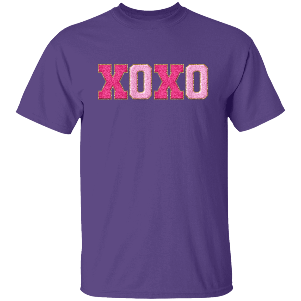 XOXO Faux Chenille Glitter Patches Valentine's Day Collection - Youth & Adult T-Shirts & Sweatshirts