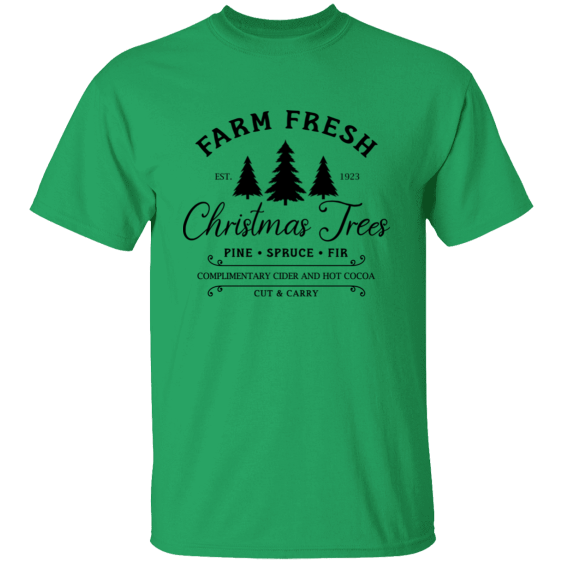 Farm Fresh Christmas Trees Holiday Graphic TShirt