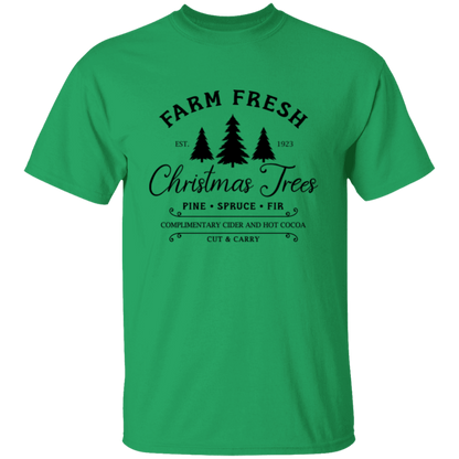 Farm Fresh Christmas Trees Holiday Graphic TShirt