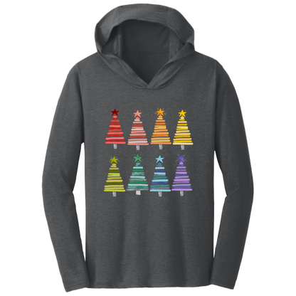 Colorful Rainbow Christmas Trees Collection - Graphic T-Shirts, Long-Sleeve Tees, Hoodie Tees, Sweatshirts, & Mugs